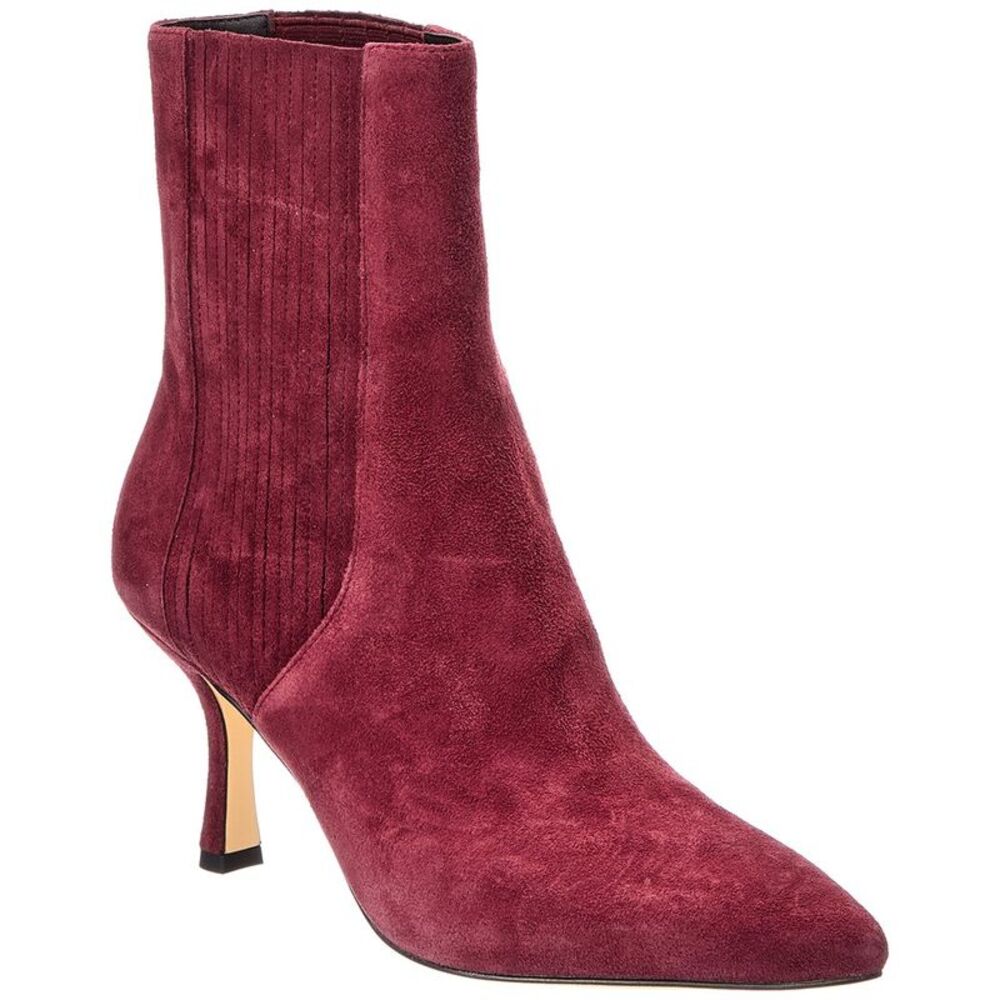 Stuart Weitzman Isla Suede Chelsea Boot, Red